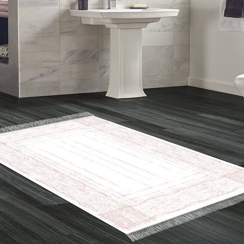 Kaymaz Taban Djt Banyo Halısı Trend Saçaklı Modern M5076 Yeşil