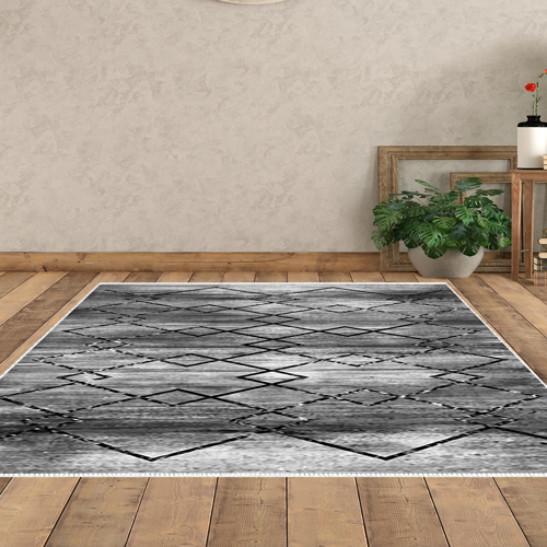 Kaymaz Taban Djt Salon Halısı Star Pamuk Modern M5006 Kahve