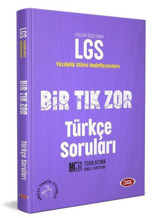 Data 8.Sınıf LGS Bir Tık Zor Türkçe Soruları