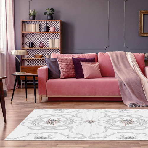 Kaymaz Taban Djt Salon Halısı Trend Modern 1494 Gri