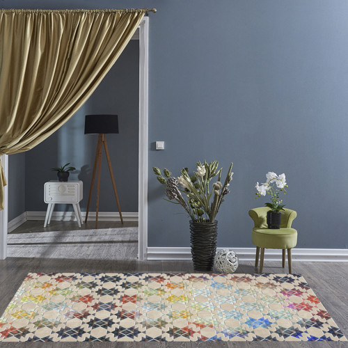 Kaymaz Taban Djt Salon Halısı Trend Modern 763 Renkli