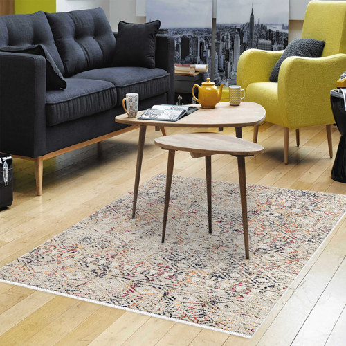 Kaymaz Taban Djt Salon Halısı Yıldız Deri İskandinav F5139