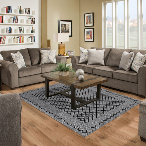 Kaymaz Taban Djt Salon Halısı Yıldız Deri Modern M5001