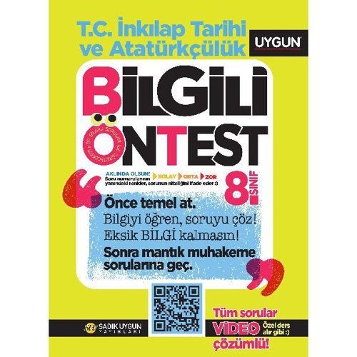 8.Sınıf Bilgili Ön Test T.C. İnkılap Tarihi Ve Atatürkçülük