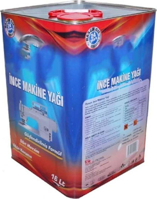 Sanayi Dikiş Makine Şeffaf Yağ 16 Litre