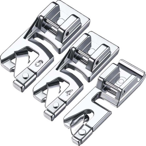 Aile Dikiş Makinası Kıvırma Ayak Seti - 2Mm 4Mm 6Mm Ayak Tutucu Dahil
