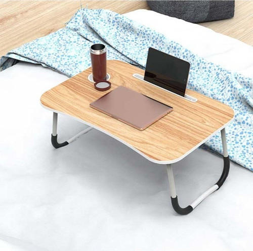 Bambu Renk Yatak Koltuk Üstü Portatif Laptop Sehpası