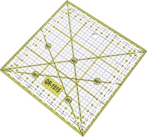 Qr-1515 Kapitone Terzi Modelist Kırkyama Patcwork Plastik Kesim Cetveli
