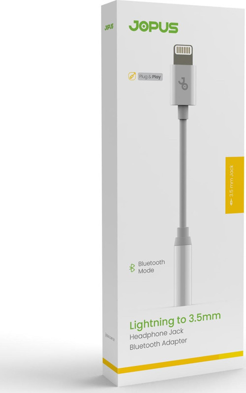 iPhone 7-8-X-11-12-13-14 Serileri Uyumlu Bluetooth Bağlantılı - 3.5mm Kulaklık Dönüştürücü JO-IB01
