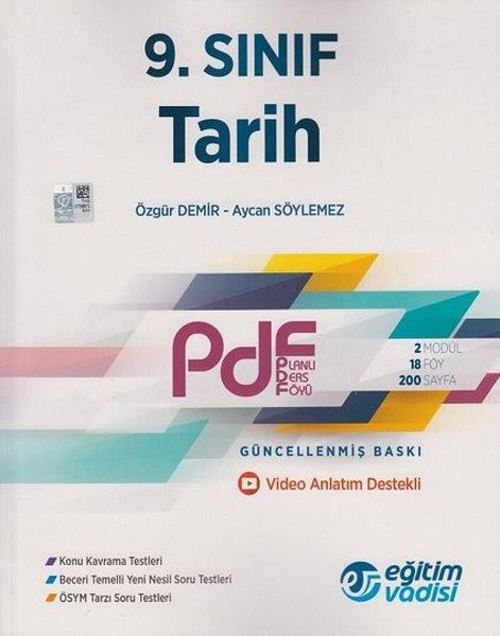 9.Sınıf Tarih Pdf Planlı Ders Föyü Video Anlatım Destekli