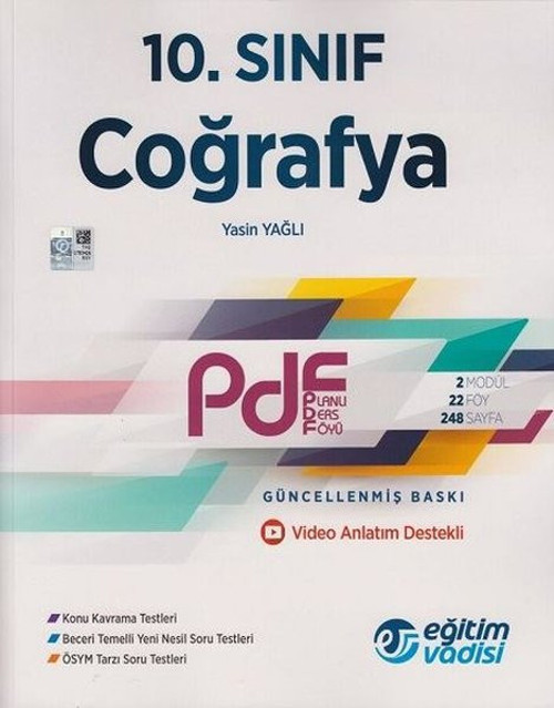 10.Sınıf Coğrafya Pdf Planlı Ders Föyü Video Anlatım Destekli