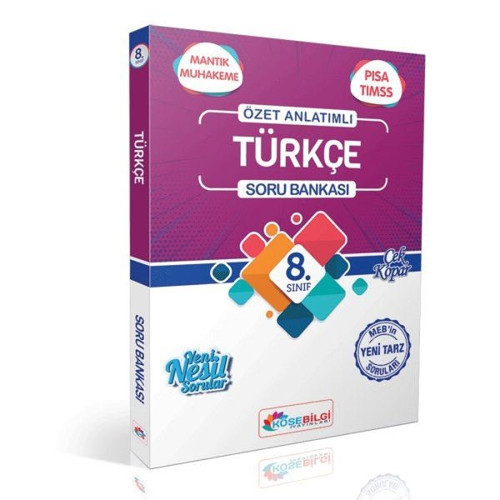 8. Sınıf Türkçe Özet Bilgili Soru Bankası