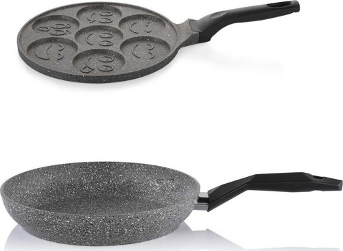 24 CM Granit Tava ve 26 CM Emoji Pankek Tavası