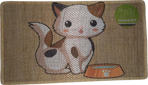 Jüt Halı Kedi Tırmalama 70X43 cm Desenli No:2
