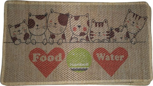 Jüt Halı Kedi Tırmalama 70X43 cm Desenli No:12