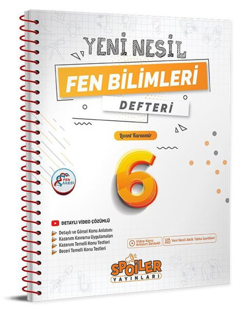6.Sınıf Yeni Nesil Fen Bilimleri Defteri