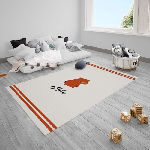 Çocuk Bebek Odası Halısı Sevimli Ayıcık Mete