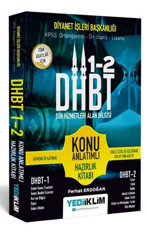 DHBT Tüm Adaylar İçin Din Hizmetleri Alan Bilgisi Konu Anlatımlı Hazırlık Kitabı