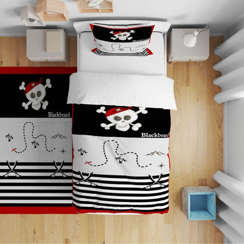 Çocuk Bebek Nevresim Takımı Korsan Blackbeard