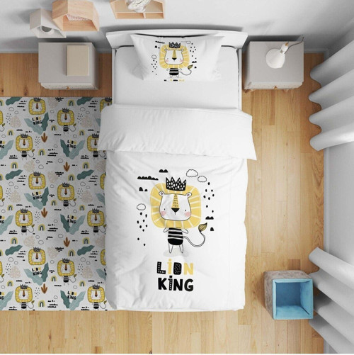 Çocuk Bebek Nevresim Takımı Mutlu Aslan Lion King