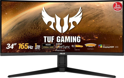 TUF GAMING 34" VG34VQL1B 165Hz 1msDP HDMI USB DP HDMI USB ELMB HDR Curved FreeSync Premium VA G