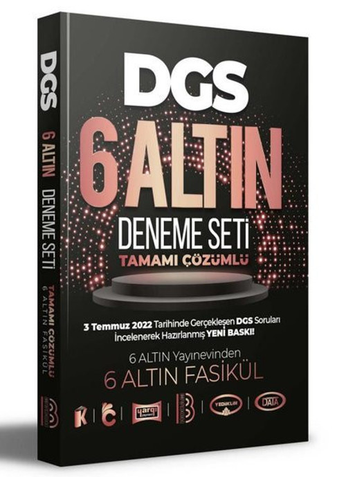 2023 DGS Tamamı Çözümlü 6 Altın Deneme Seti
