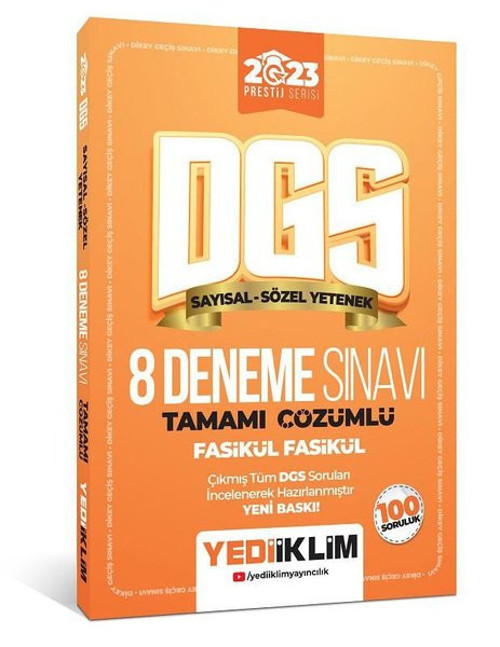2023 Prestij Serisi Tamamı Çözümlü 8 Fasikül Deneme