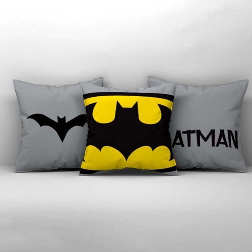 Çocuk Bebek Odası Kırlent Kılıfı Batman Yarasa