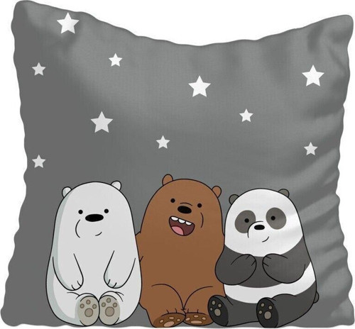 Yıldızlar Panda Ve Ayılar Çocuk Bebek Odası Kırlent Kılıfı