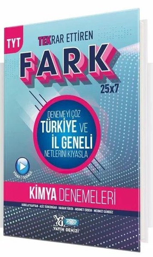 TYT Kimya Fark 25x7 Tekrar Ettiren Deneme