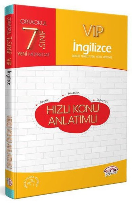7.Sınıf VIP İngilizce Hızlı Konu Anlatımlı