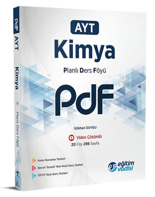 2023 AYT Kimya Planlı Ders Föyü