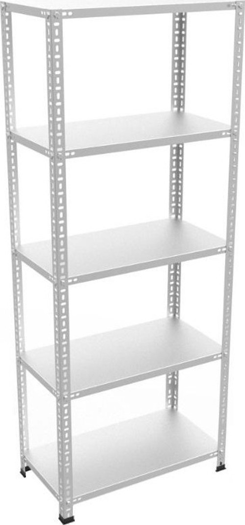 ® 5 Katlı Galvaniz Çelik Raf. Depo, Kiler, Dosya Rafı 43x60-0.70 mm-300 cm