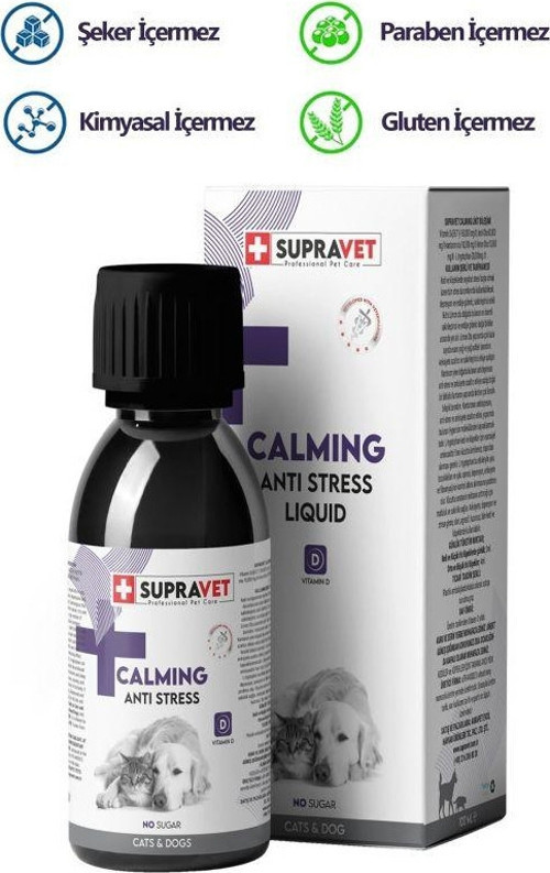 Calming Anti Stress Kedi ve Köpekler için Sıvı Sakinleştirici Damla 100 Ml