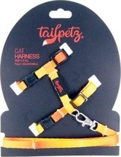 Harness Ayarlanabilir Kedi Göğüs ve Gezdirme Tasması Sun 22-30 Cm