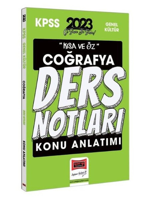 2023 KPSS Kısa ve Öz Coğrafya Konu Anlatımı Ders Notları