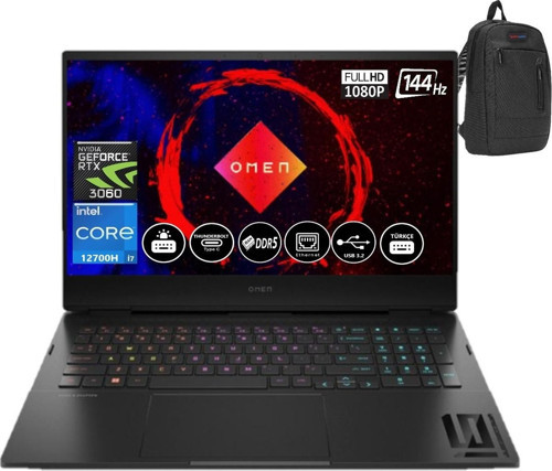 Omen 16-K0010NT Intel Core I7 12700H 32GB Ram Ddr5 1tb 6gb Geforce Rtx 3060 16.1 Fhd 144 Hz FDOS Bilgisayar+ÇANTA