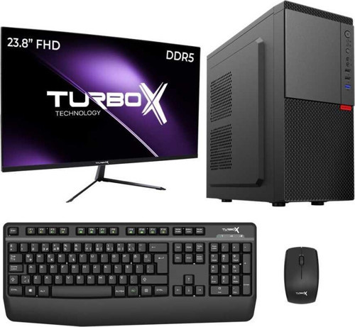 Tx5574 i5 14400 8GB DDR5 Ram 512GB M.2 NVMe SSD 23.8 inç FHD Monitör Masaüstü Ofis Bilgisayarı