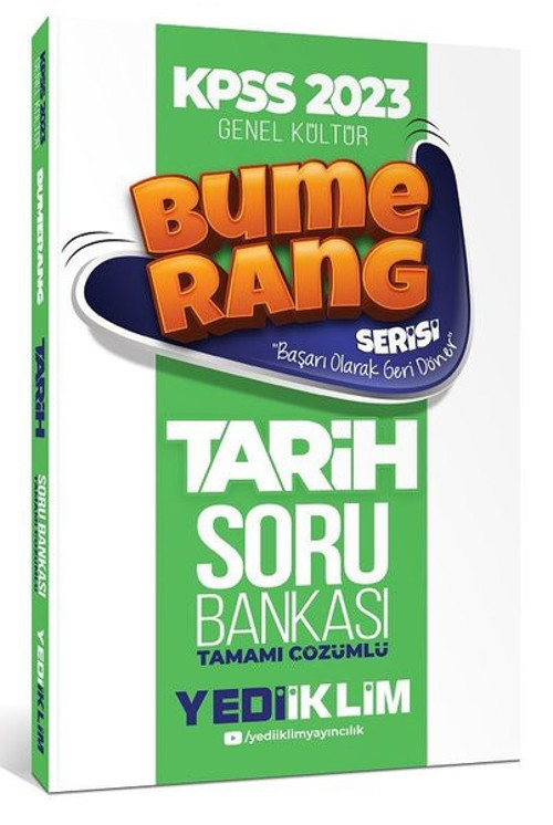 2023 KPSS Genel Kültür Bumerang Tarih Tamamı Çözümlü Soru Bankası
