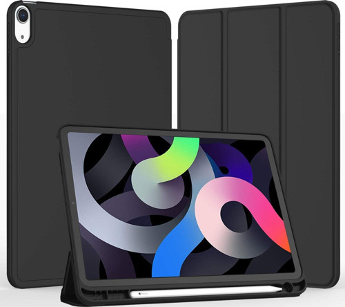 Apple iPad Air 4. Nesil 10.9 (2020) Kalemlikli Uyku Modlu Yatay Standlı Stromix Smart Kılıf A2316 A2324 A2325 A2072