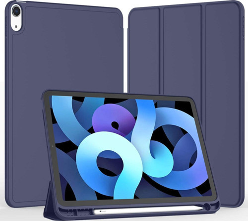 Apple iPad Air 4. Nesil 10.9 (2020) Kalemlikli Uyku Modlu Yatay Standlı Stromix Smart Kılıf A2316 A2324 A2325 A2072