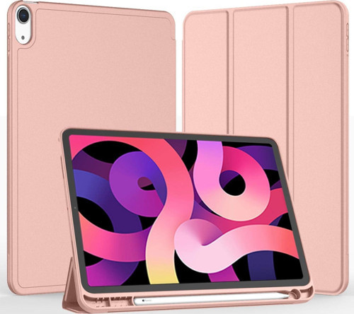 Apple iPad Air 4. Nesil 10.9 (2020) Kalemlikli Uyku Modlu Yatay Standlı Stromix Smart Kılıf A2316 A2324 A2325 A2072