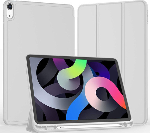 Apple iPad Air 4. Nesil 10.9 (2020) Kalemlikli Uyku Modlu Yatay Standlı Stromix Smart Kılıf A2316 A2324 A2325 A2072