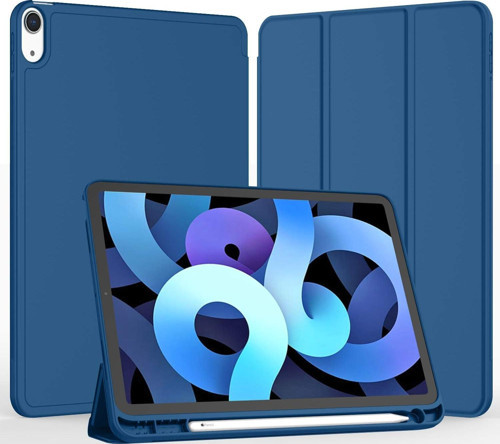 Apple iPad Air 4. Nesil 10.9 (2020) Kalemlikli Uyku Modlu Yatay Standlı Stromix Smart Kılıf A2316 A2324 A2325 A2072