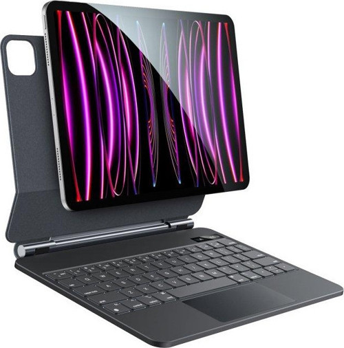 Apple iPad Pro 11 inç 2. Nesil (2020) Aydınlatmalı Touchpadli Manyetikli Bluetoothlu Magic Klavyeli Kılıf A2228 A2068
