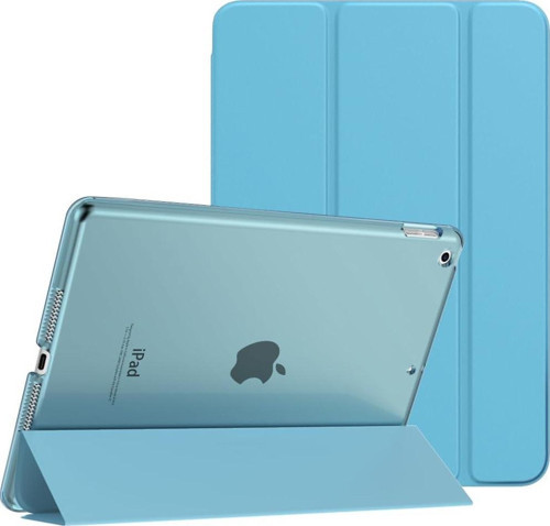 Apple iPad 6. Nesil (2018) 9.7 Yatay Standlı Uyku Modlu Basic Arkası Sert Smart Kılıf A1893 A1954