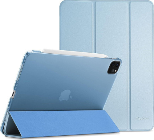 Apple iPad Pro 11 3. Nesil (2021) Yatay Standlı Uyku Modlu Basic Arkası Sert Smart Kılıf A2377 A2459 A2301 A2460