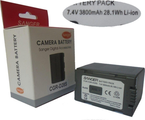3800Mah, Panasonic Ux-90 Kamera Için 3800Mah Lion Batarya