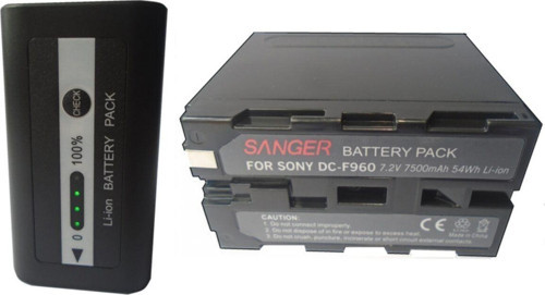 7500 Mah Göstergeli Np-F970 Led-378 Işık Bataryası