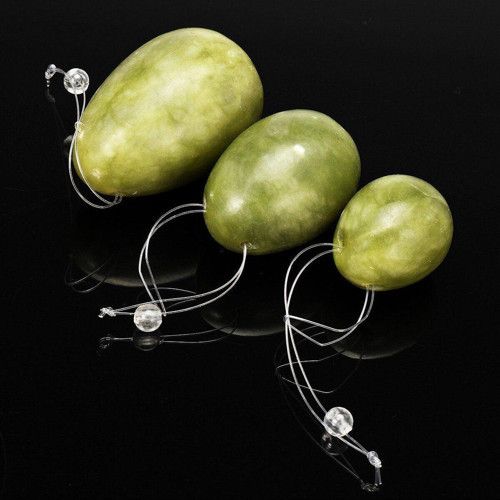 Yeşim (Jade) Yoni Yumurta Sı Yoni Egg Kegel Eksersiz (Kutusuz)